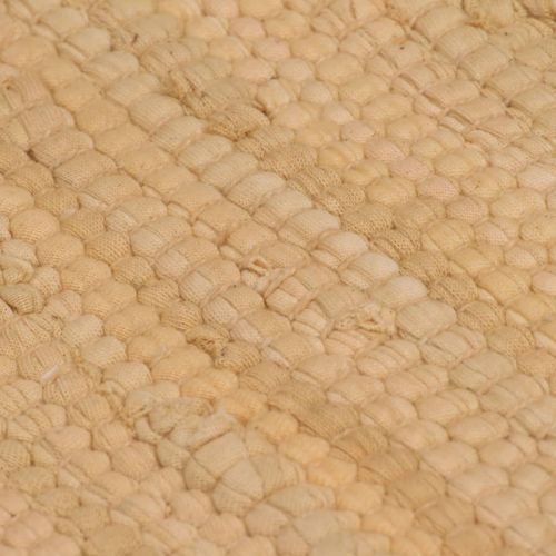 Ručno tkani tepih Chindi od pamuka 80 x 160 cm bež slika 33