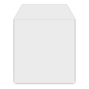 PVC ETUI ZA CD/DVD MEDIJ S LJEPILOM (50kom) , BOX164