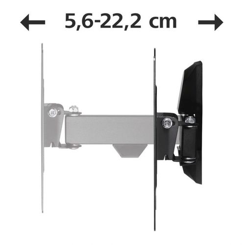 Hama LCD nosac, fullmotion, jedna ruka, 19"-48", crni  VESA 200x200 slika 3