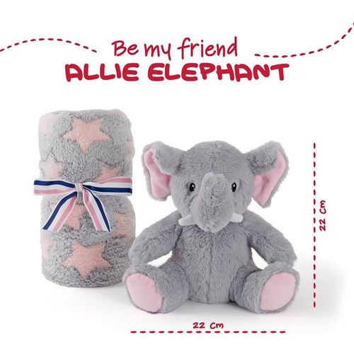 Allie Elephant Soft deka + plišana igračka 22cm slika 2