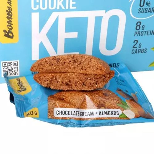 BOMBBAR Keto cookie nepreliveni, čokolada - badem 40g slika 2