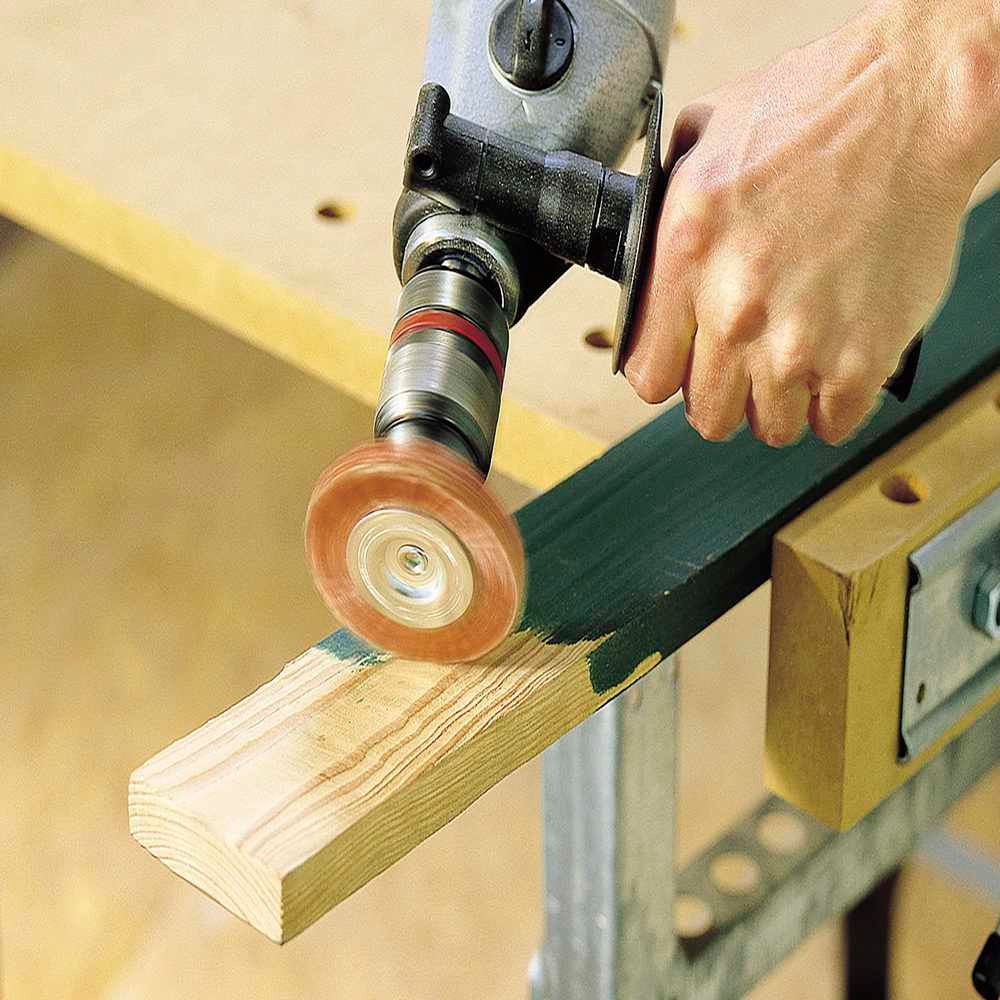 Wolfcraft Četka Kružna Najlonska Gruba fi 100x23/10x1,2 mm Prihvat 1/4" - 1502000 slika 3