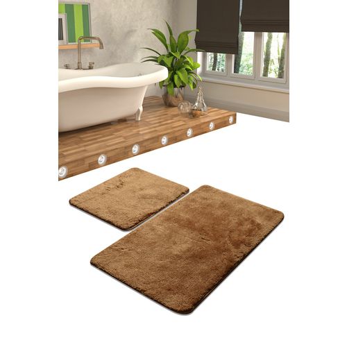 Colors of - Beige Beige Acrylic Bathmat Set (2 Pieces) slika 1