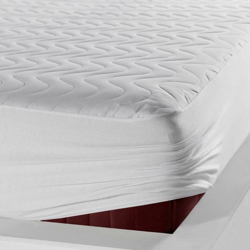 Quilted Fitted Alez (160 x 200) White Double Bed Protector slika 4