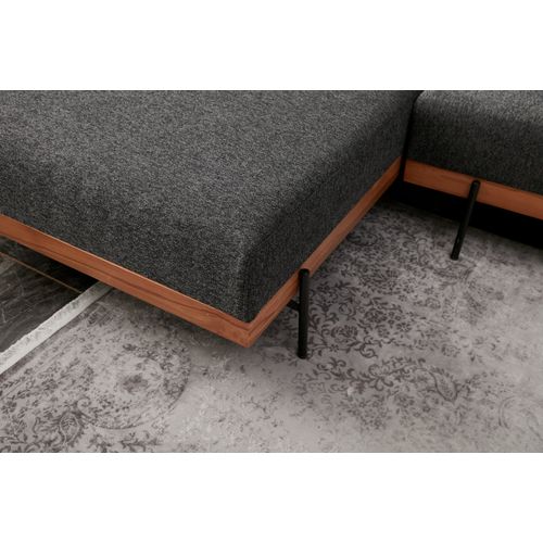 Atelier Del Sofa Kutna garnitura, Antracit, Liva Left - Anthracite slika 4