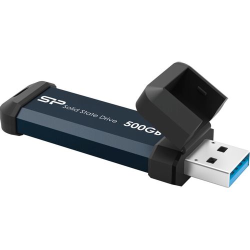Silicon Power SP500GBUF3S60V1B Portable Stick-Type SSD 500GB, MS60, USB 3.2 Gen 2 Type-A, Read up to 600MB/s, Write up to 500MB/s, Blue slika 2