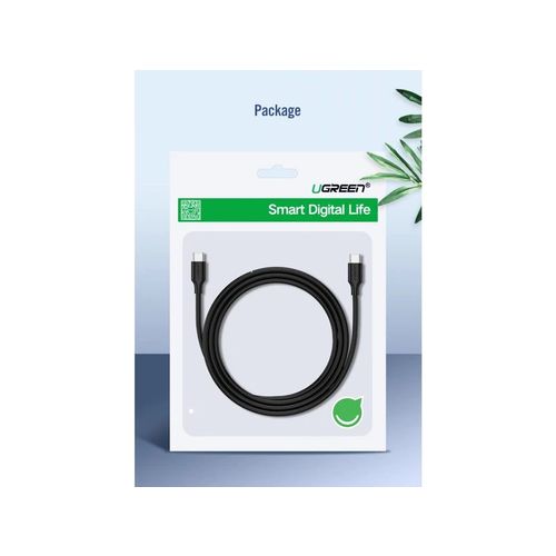 UGREEN USB-C 3.1 M/M Gen2 5A kabel 100W 1m (crni) - polybag slika 2