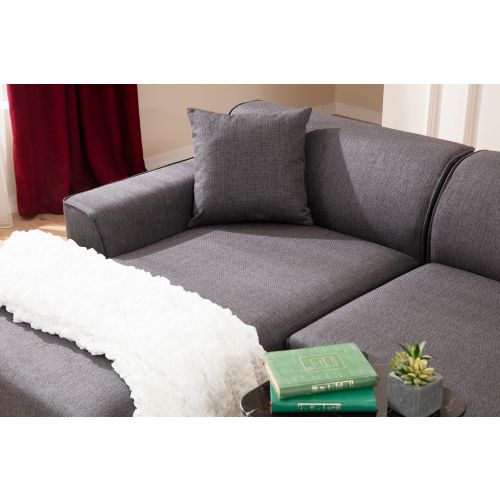 Atelier Del Sofa Kutna garnitura, Antracit, Petra L Corner - Anthracite slika 3