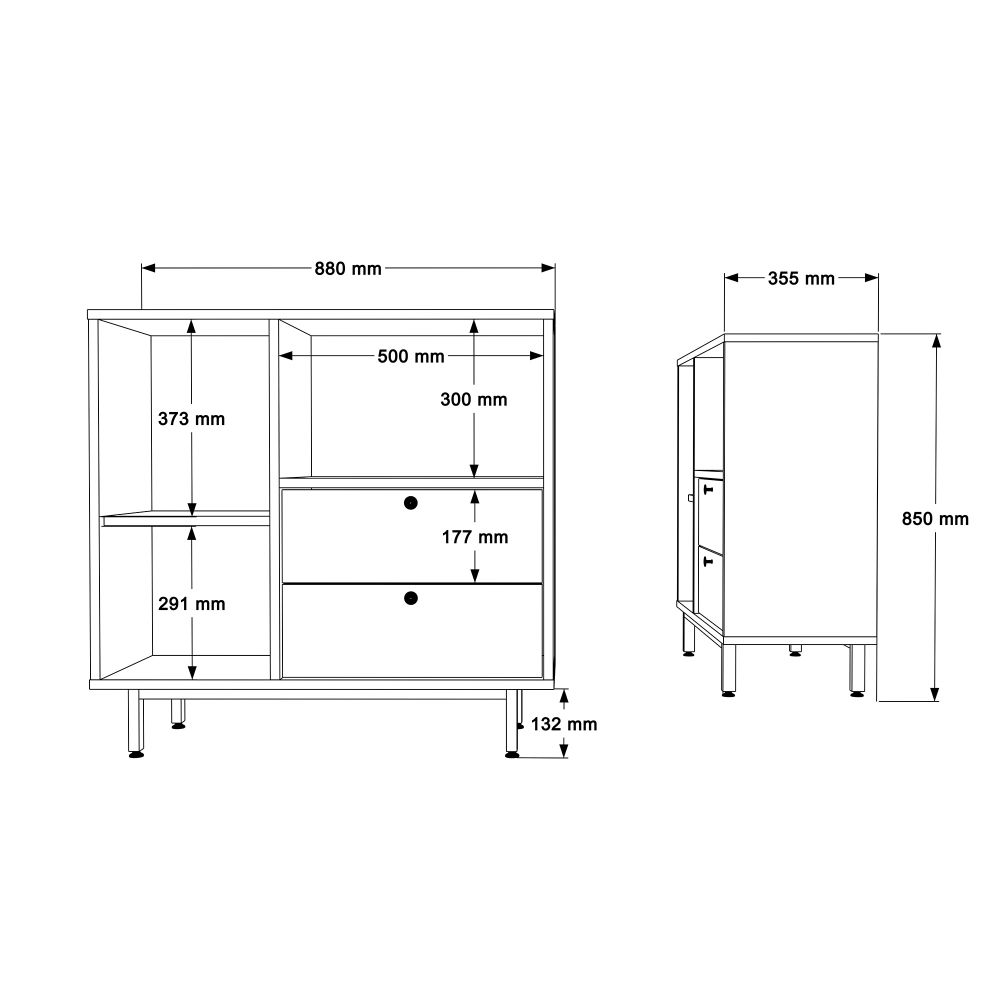 Višenamjenski ormar RE1-SW Oak White slika 7