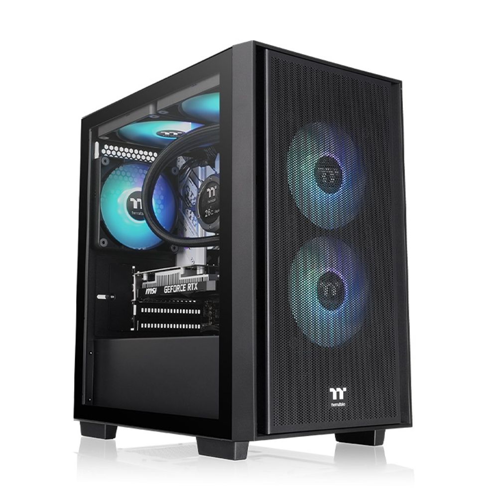 Thermaltake Versa H16 TG ARGB Micro Tower Case, mATX,TG panel, 3x 120mm ARGB fans slika 1