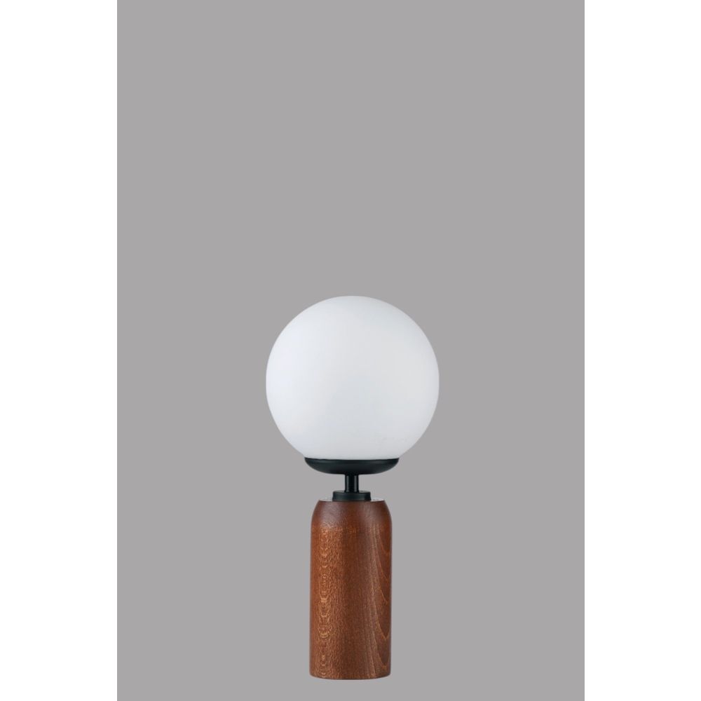 Opviq Stolna lampa 859, bijela, crna, orah slika 3