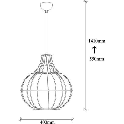 Tel - 6511 Black Chandelier slika 3