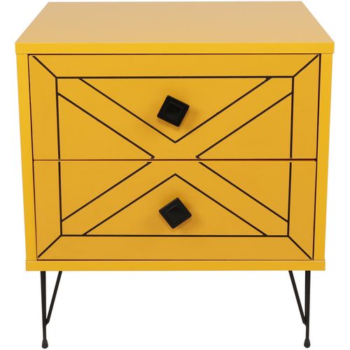 Luna - Yellow Yellow Nightstand slika 6