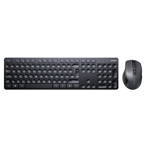 Tipkovnica + miš UGREEN Wireless Keyboard and Mouse Combo UK layout, crna slika 1