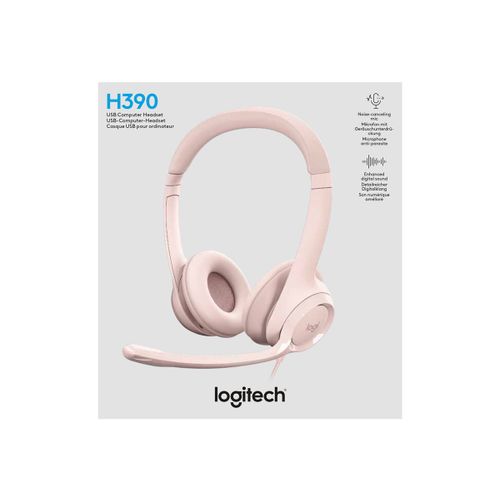 Slušalice Logitech H390 USB - ROSE, 981-001281 slika 2