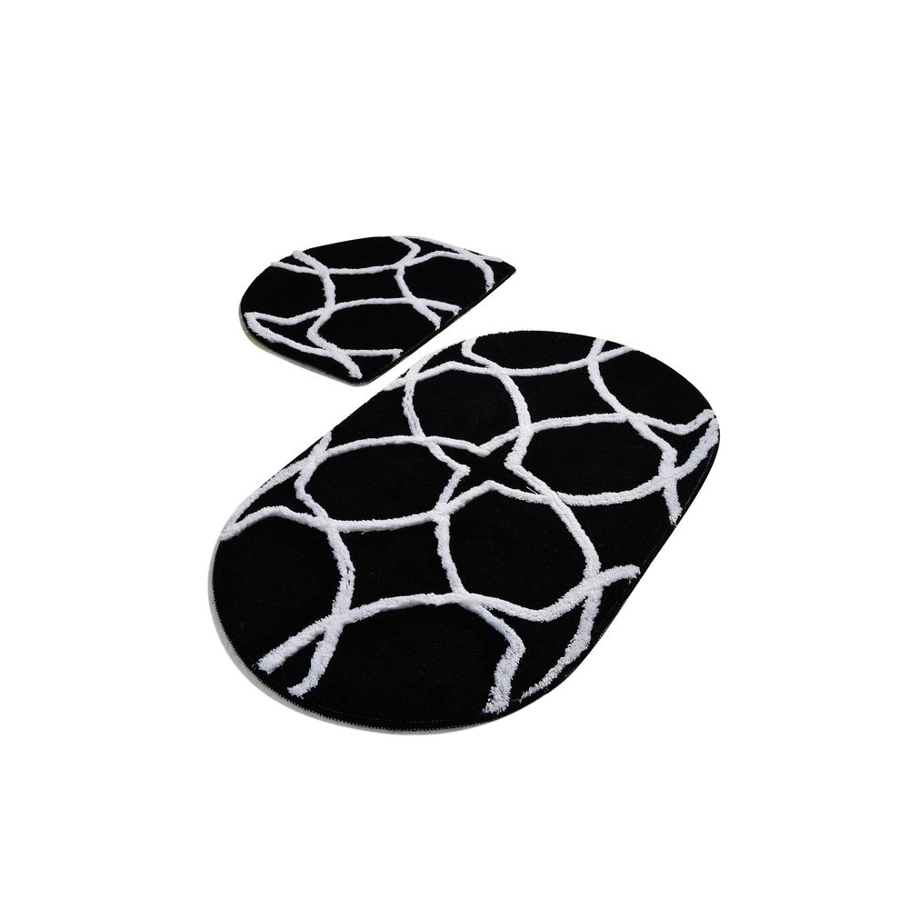 Bonne Oval - Set od Dva Akrična Kupatilska Predmeta u Crnoj Multikolor slika 2