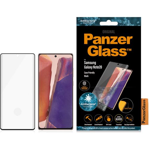 Panzerglass zaštitno staklo za Samsung Galaxy Note 20 case friendly fingerprint antibacterial black slika 1