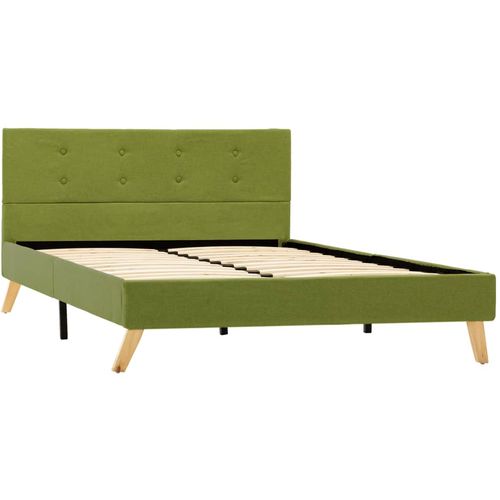 Okvir za krevet od tkanine zeleni 120 x 200 cm slika 4
