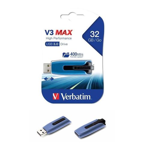 USB 32GB 3.0 (3.2 Gen 1) V3, Verbatim, plavi, V049806 slika 1