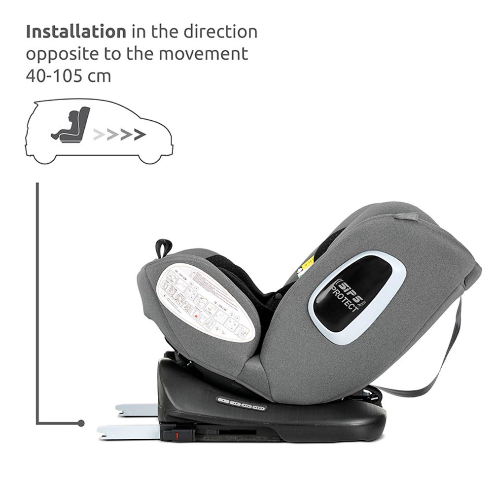 Lorelli Rotirajuća autosjedalica Phoenix 40-150cm Isofix, Lemon Curry slika 7