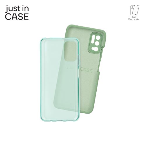 2u1 Extra case MIX paket ZELENI za Redmi Note 10 5G slika 1