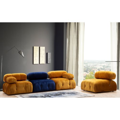 Atelier Del Sofa Sofa, Plava, Bubble O1 - Velvet Blue slika 7