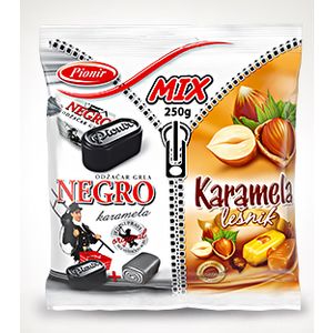 Pionir negro+ negro karamele +lješnjak karamele mix 250 g