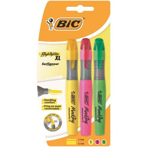 BiC BRITE LINER XL Markeri u boji SET - 3 kom slika 1