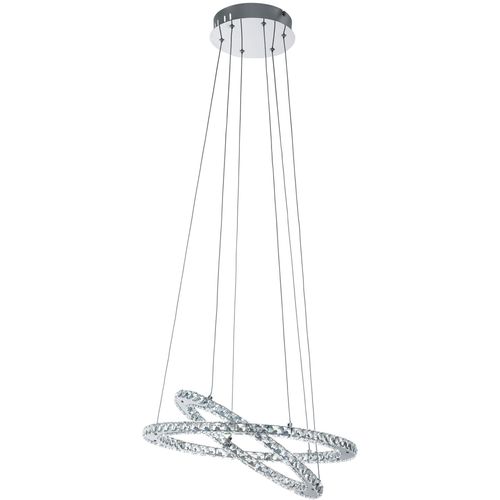 Eglo varrazo visilica/2, led, 29,6w, prom 550, krom/kristal  slika 1