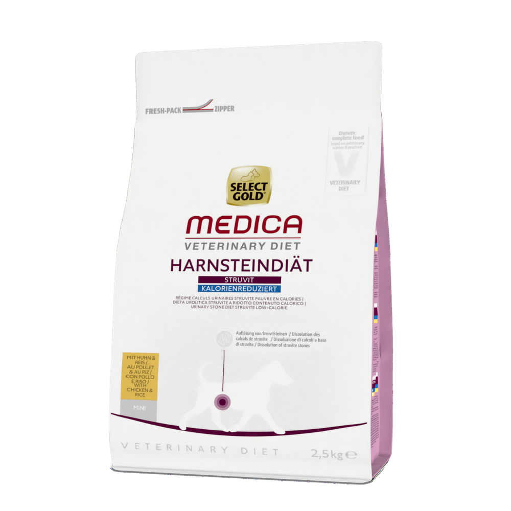 Select Gold Medica Struvit Low calorie Mini piletina i riža 2,5 kg slika 1