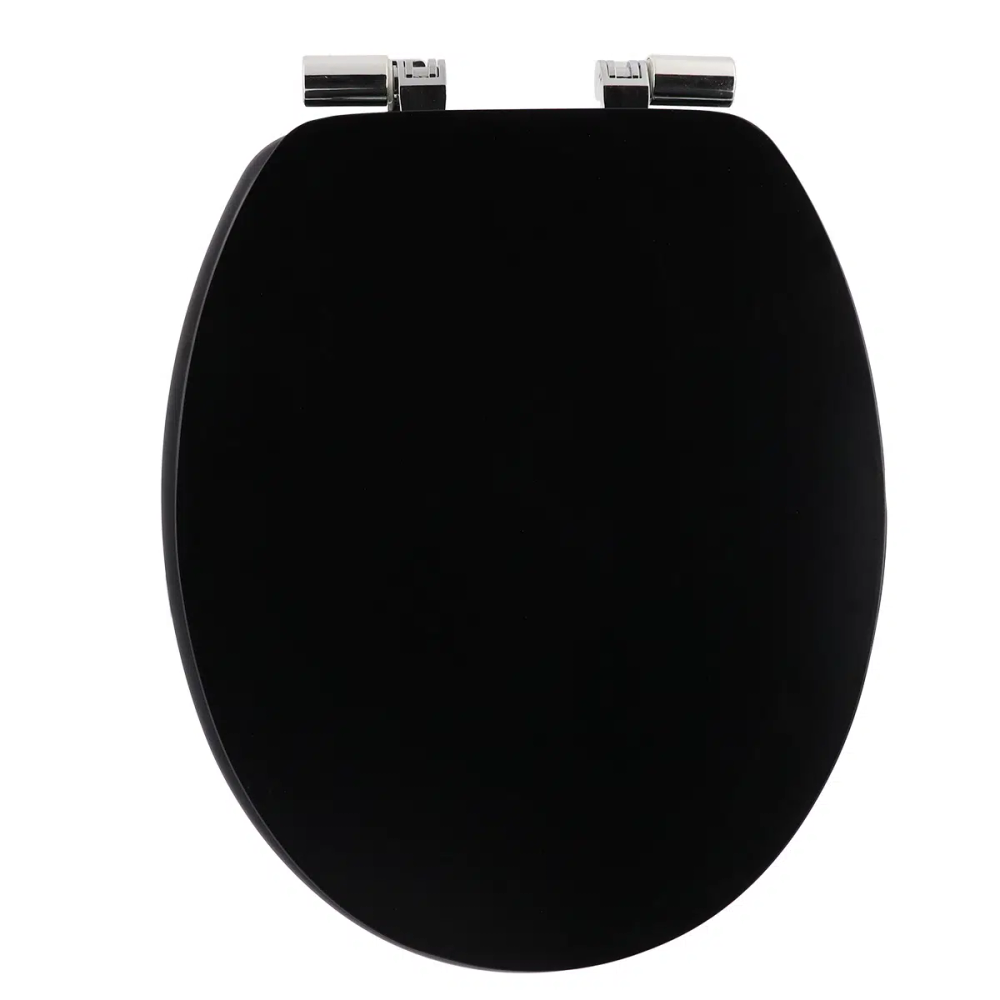 Tendance wc daska mdf sa krom okovima soft close, crna slika 1