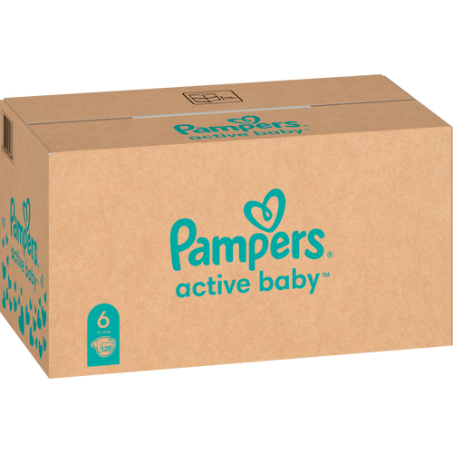 Pampers Active Baby - XXL Mjesečno Pakiranje Pelena veličina 6, 128 komada slika 3