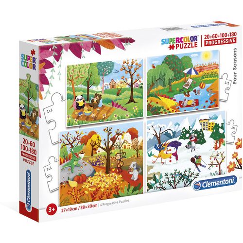 4 Seasons puzzle 20+60+100+180kom slika 2