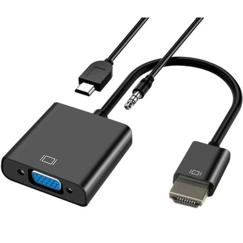 ADAPTER-KONVERTOR HDMI NA VGA (M/Ž)+ AUDIO+USB MICRO slika 1