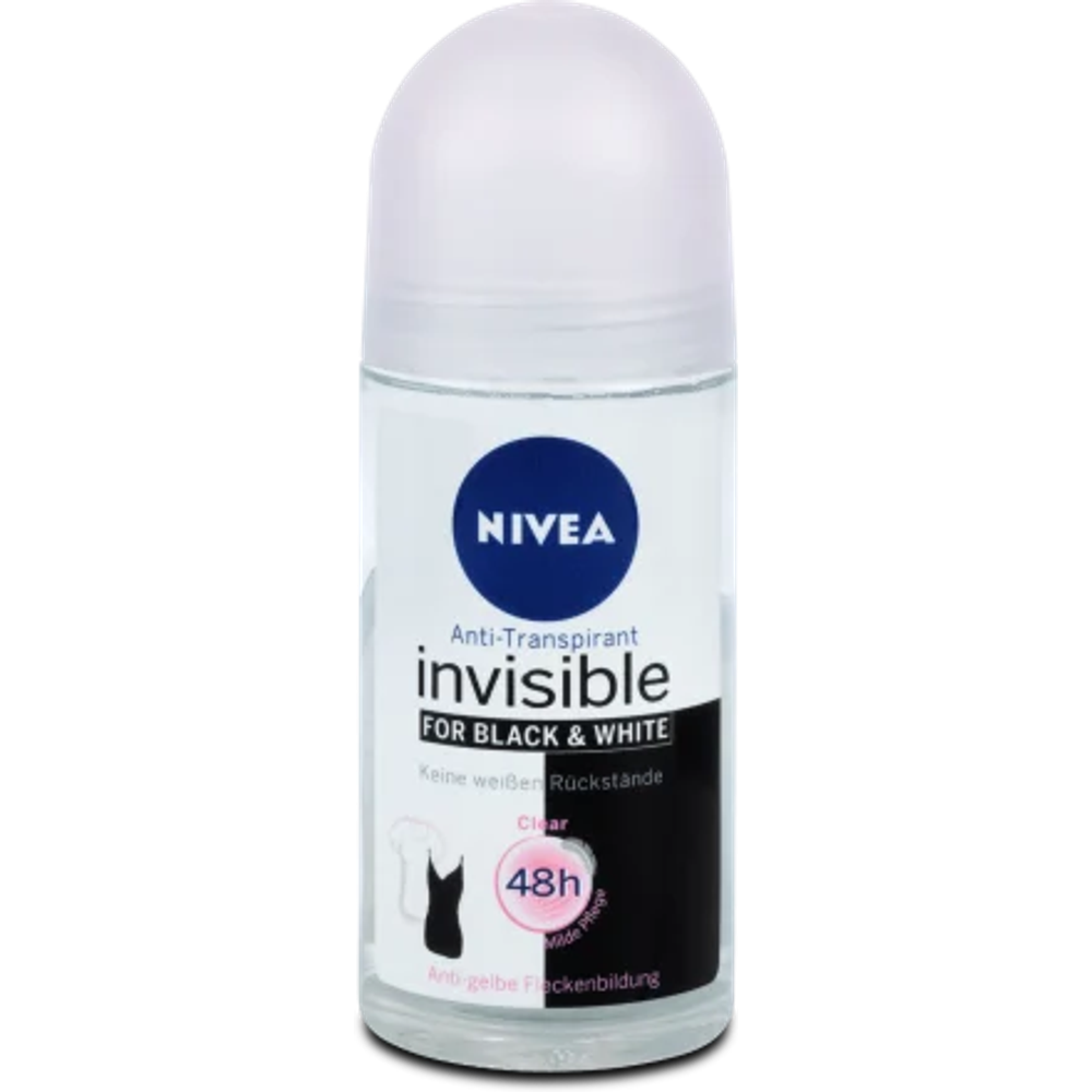 Nivea roll on dezodorans Black&White Invisible Clear 50ml slika 1