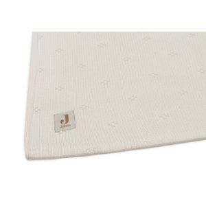 Jollein dekica prekrivač Cradle Cosy Knit 75x100 cm - Ivory/Velvet