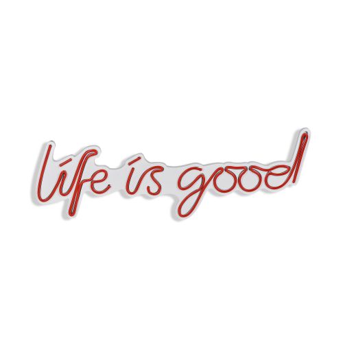 Wallity Ukrasna plastična LED rasvjeta, Life Is Good - Red slika 6