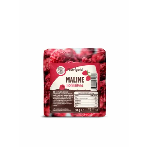 Liofilizirane maline - 50g Nutrigold slika 1