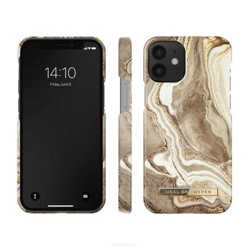 iDeal of Sweden Maskica - iPhone 12 / 12 Pro - Golden Sand Marble slika 1