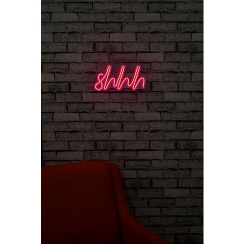 Wallity Ukrasna plastična LED rasvjeta, Shhh - Pink slika 2