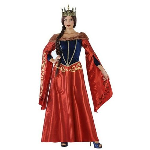 Svečana odjeća za odrasle 113916 Crvena Mornarsko plava Srednjovjekovna Kraljica XL slika 7