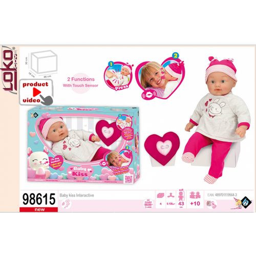 Loko Toys - Lutka Beba Koja Šalje Poljupce slika 1