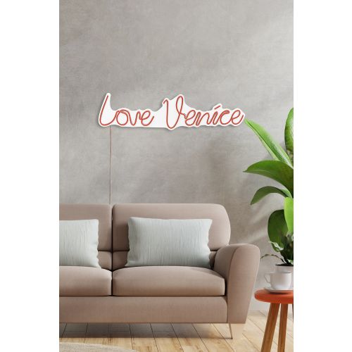 Wallity Zidna LED dekoracija, Love Venice - Red slika 5