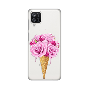 Torbica Silikonska Print Skin za Samsung A125F Galaxy A12 Rose Cone