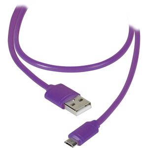 Vivanco USB kabel USB 2.0 USB-A utikač, USB-Micro-B utikač 1.20 m ljubičasta  36255