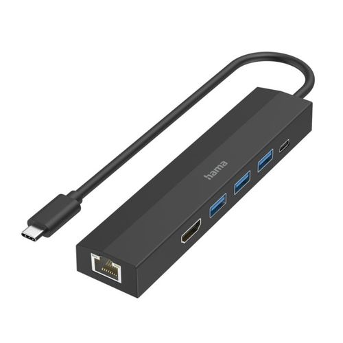 USB-C Hub, 6 portova, 3 x USB-A, USB-C, HDMI™, LAN slika 1