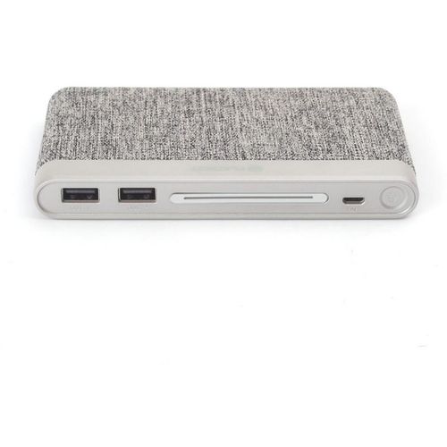 PLATINET POWERBANK 10.000mAh polymer Fabric Light Grey + microUSB cable slika 2