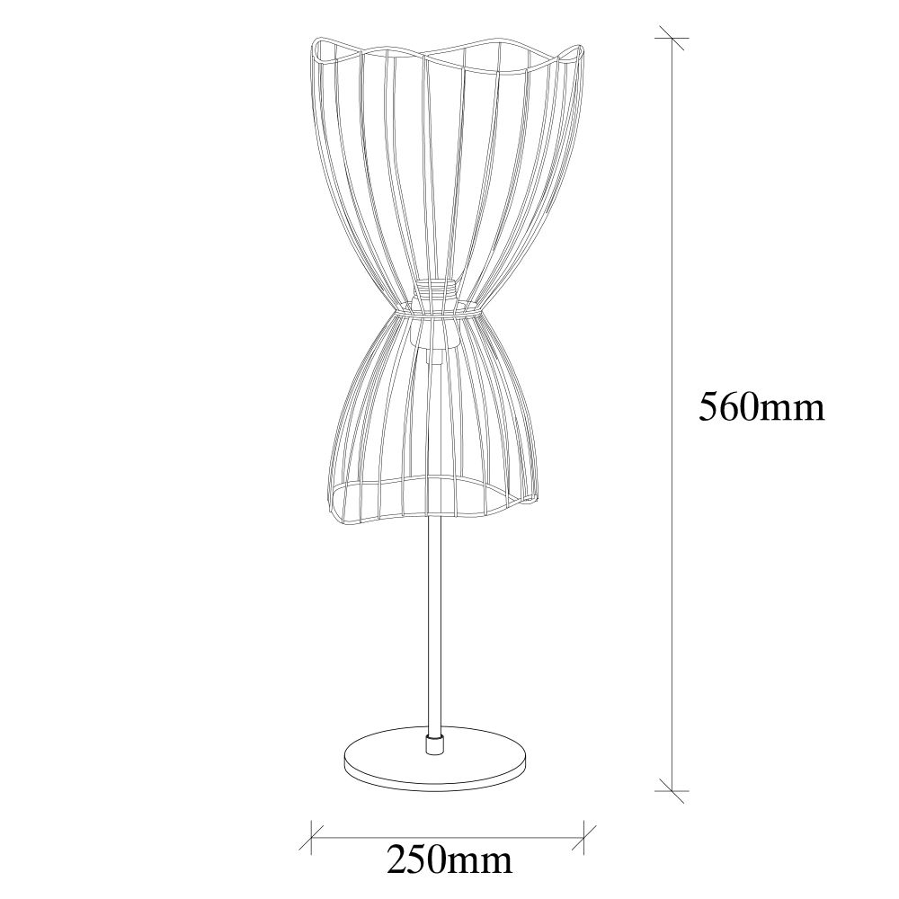 Zeyno - 5050 Crna Stolna Lampa slika 6
