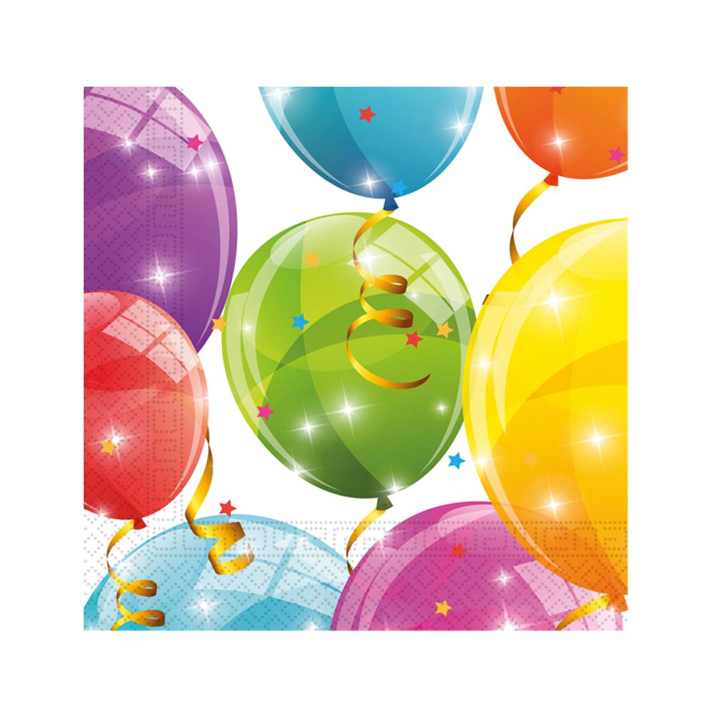 88150 Papirne salvete Baloni 33x33cm, 20kom slika 1