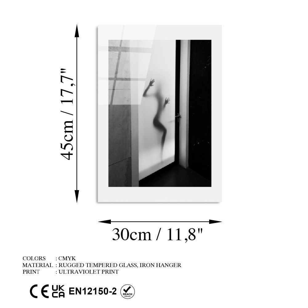 UV-982 - Dekorativna Slika na Kaljenom Staklu, Višebojna, 30 x 45 cm slika 7